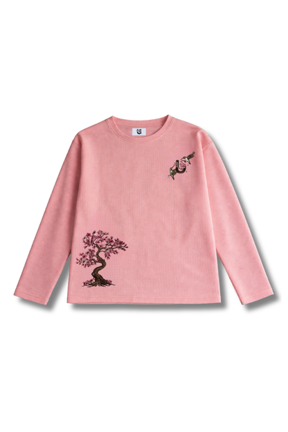Blossom Waffle Longsleeve (pink)