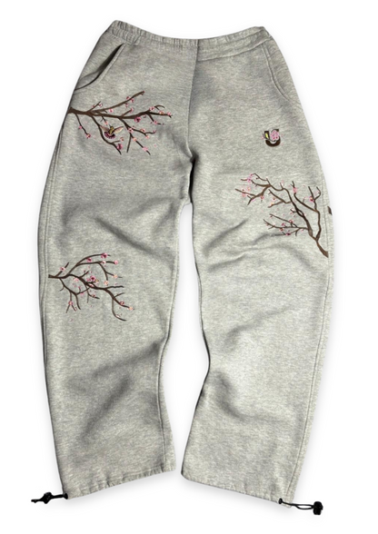 Grey Blossom Joggers