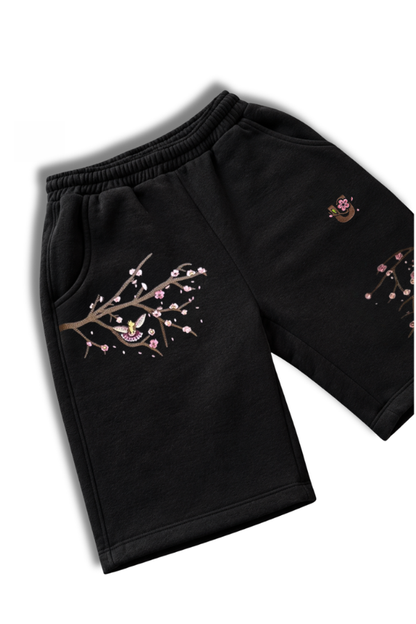 Black Blossom Shorts