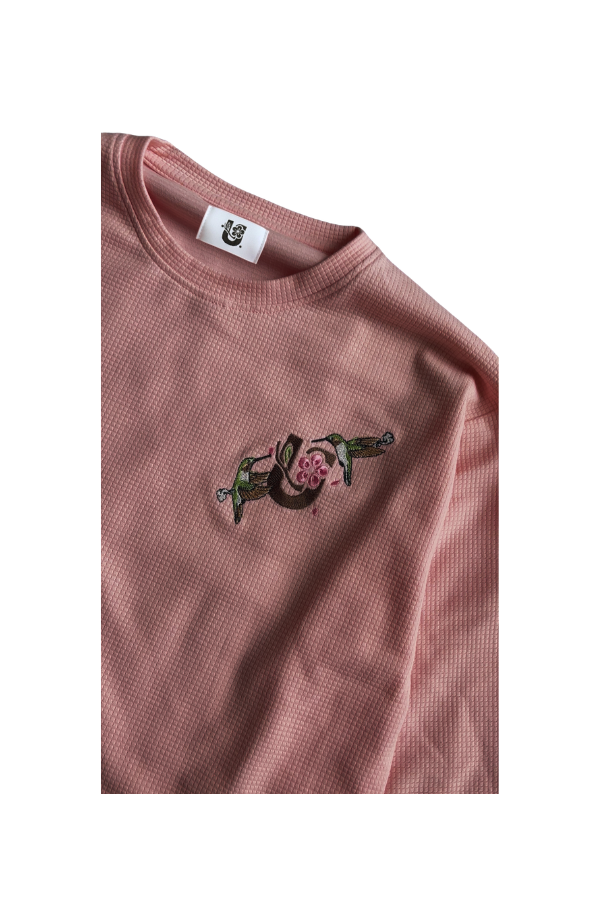 Blossom Waffle Longsleeve (pink)