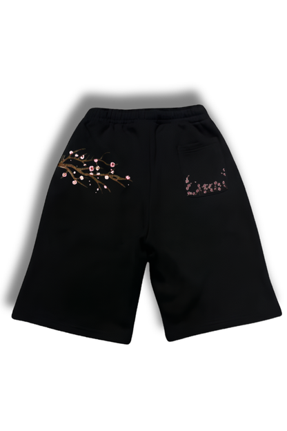 Black Blossom Shorts