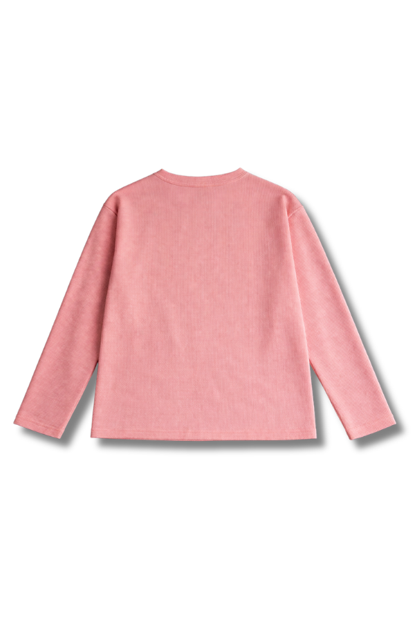 Blossom Waffle Longsleeve (pink)