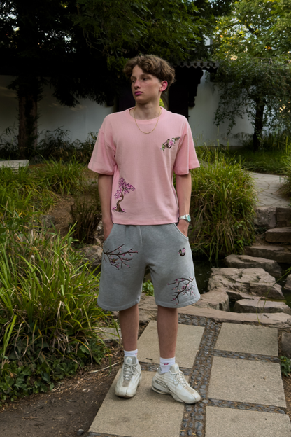 Pink Waffle Tee