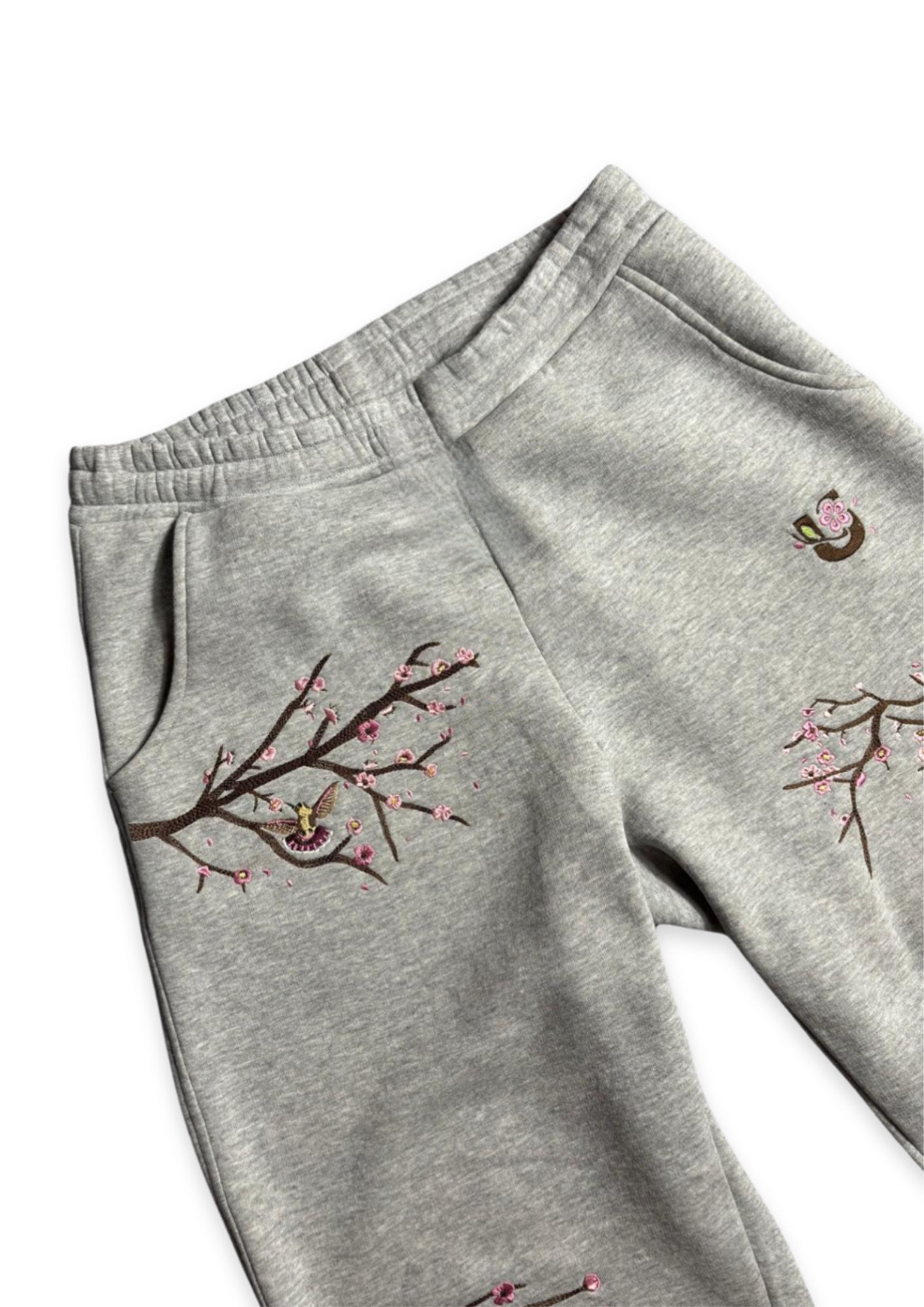 Grey Blossom Joggers