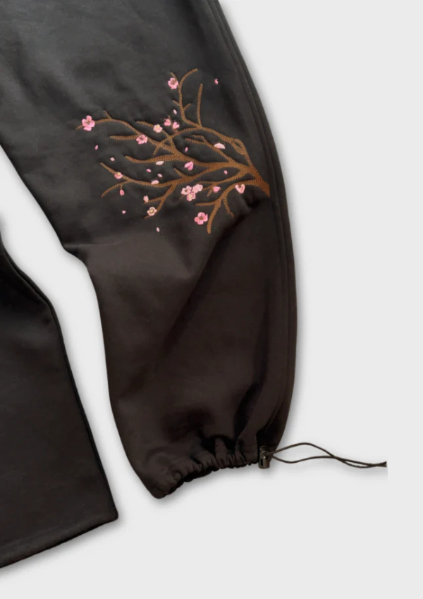 Black Blossom Joggers
