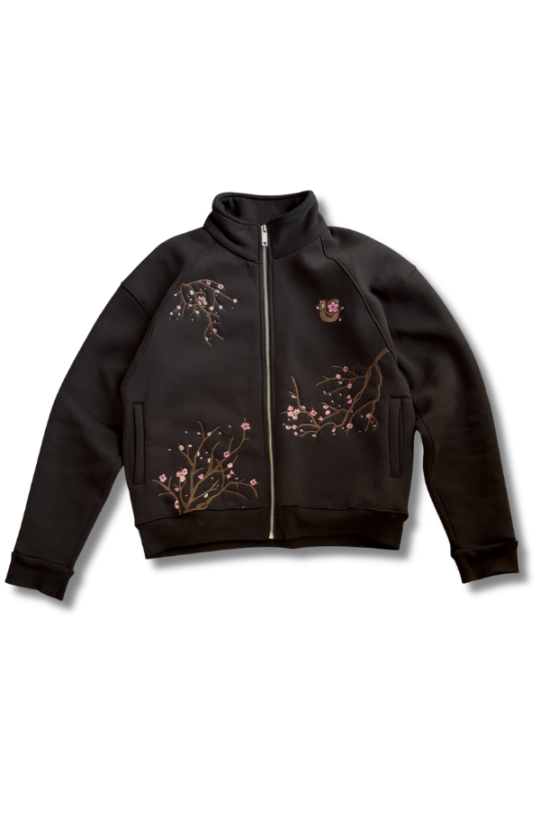 Black Blossom Zipper