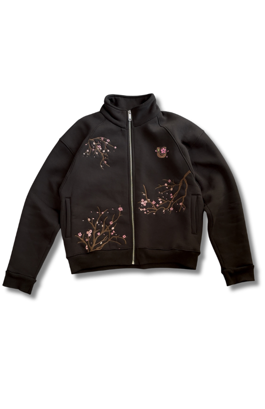 Black Blossom Zipper