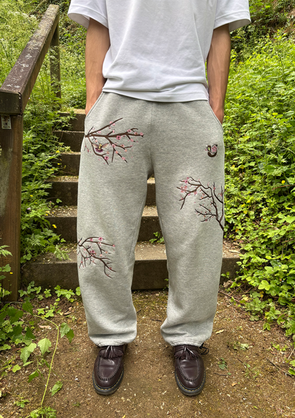 Grey Blossom Joggers