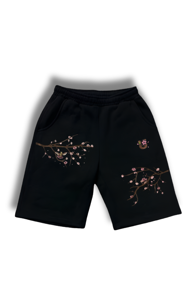 Black Blossom Shorts