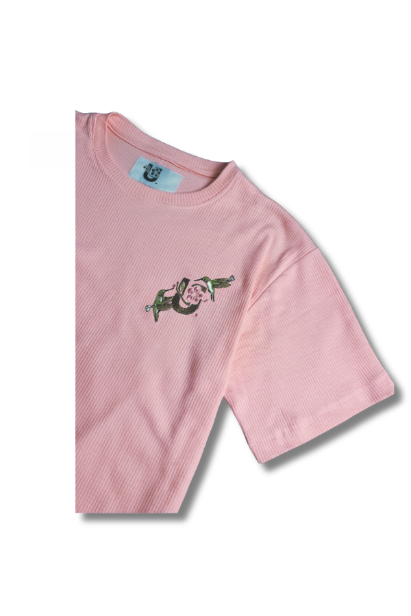Pink Waffle Tee