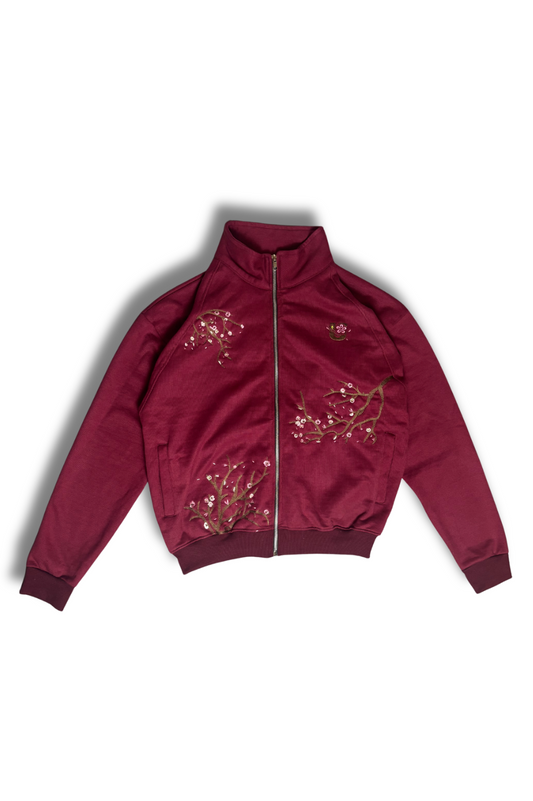 Bordeaux Red Zipper