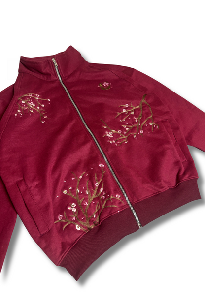 Bordeaux Red Zipper
